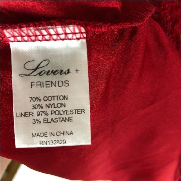 NWT Lovers & Friends Caspian Shift Dress Red - Picture 5 of 8